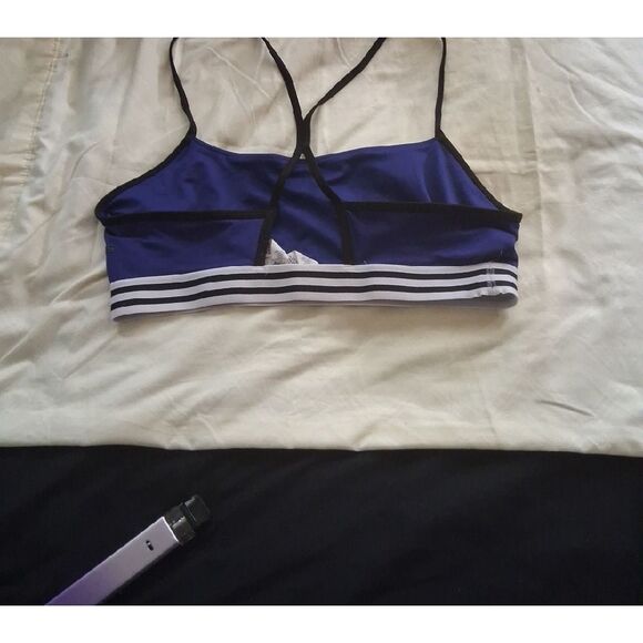 adidas Navy and Black Sports Bra - Picture 7 of 8